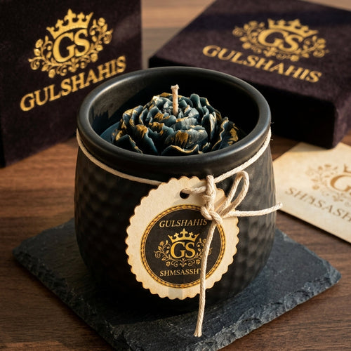 Black & Gold Candle Set