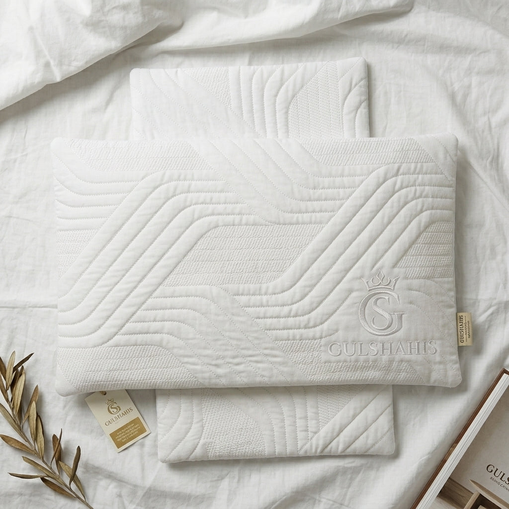 Set of 2 Quilted Cushion Cover Set
