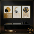 Marble Textured Hand-Painted Canvas