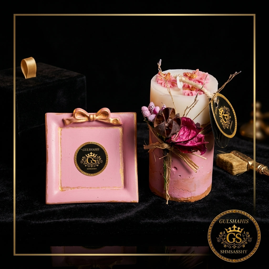 Mini Pink Candle Set
