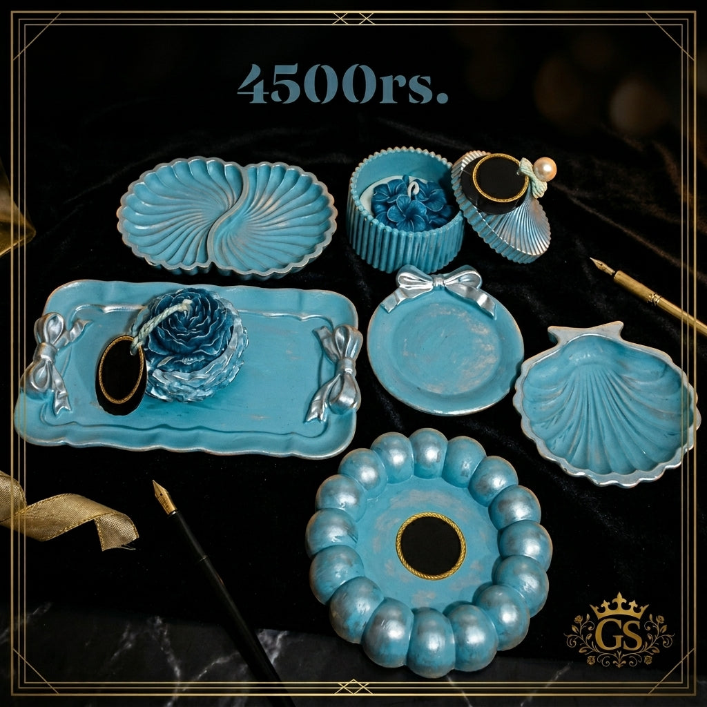 Ocean Blue Candle Set