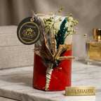 Pair of Pampas Grass Candle Set