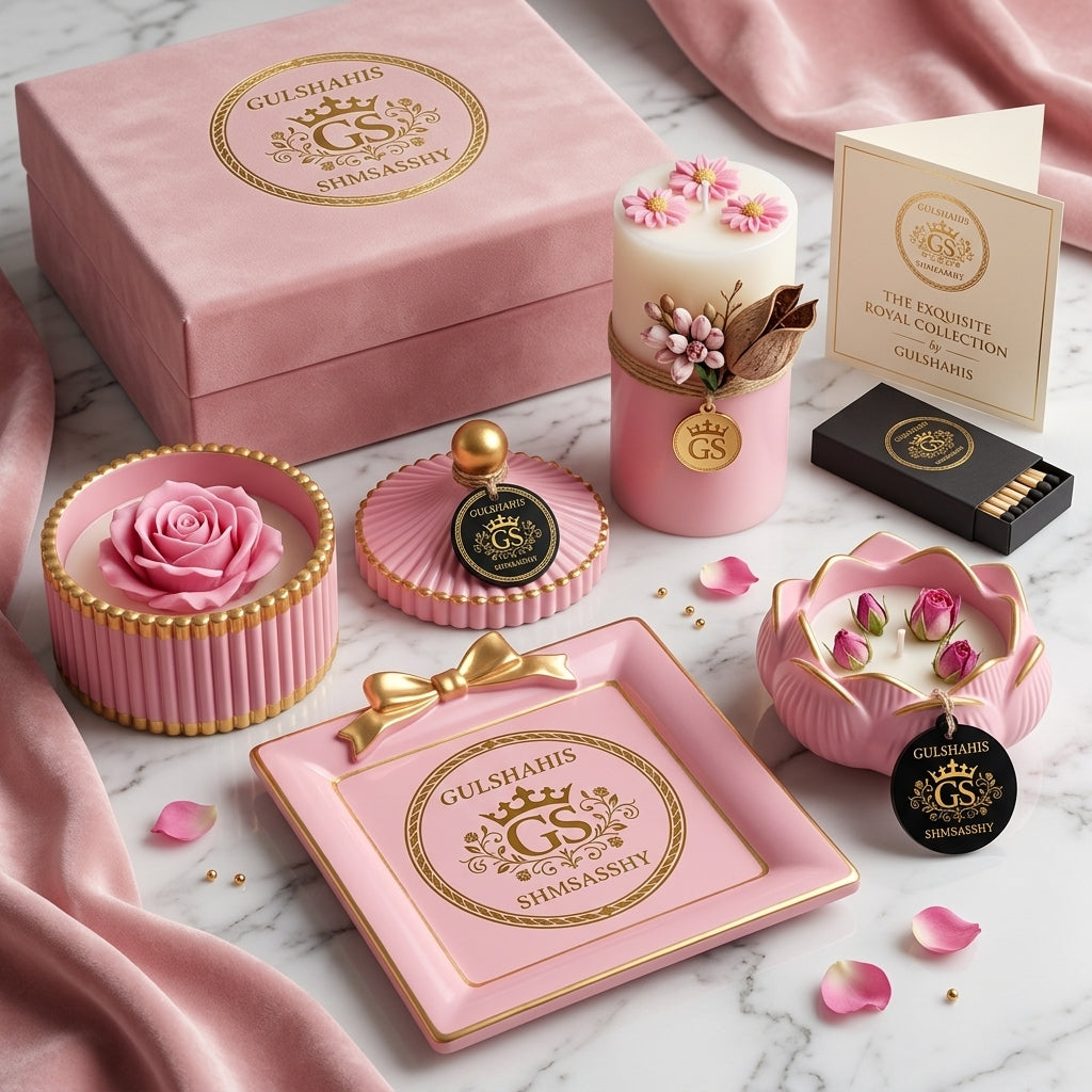 Pink Candle Set 3