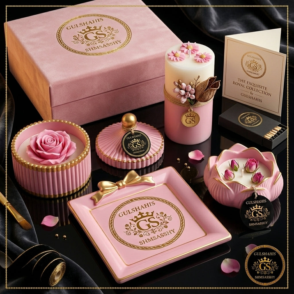 Pink Candle Set 3