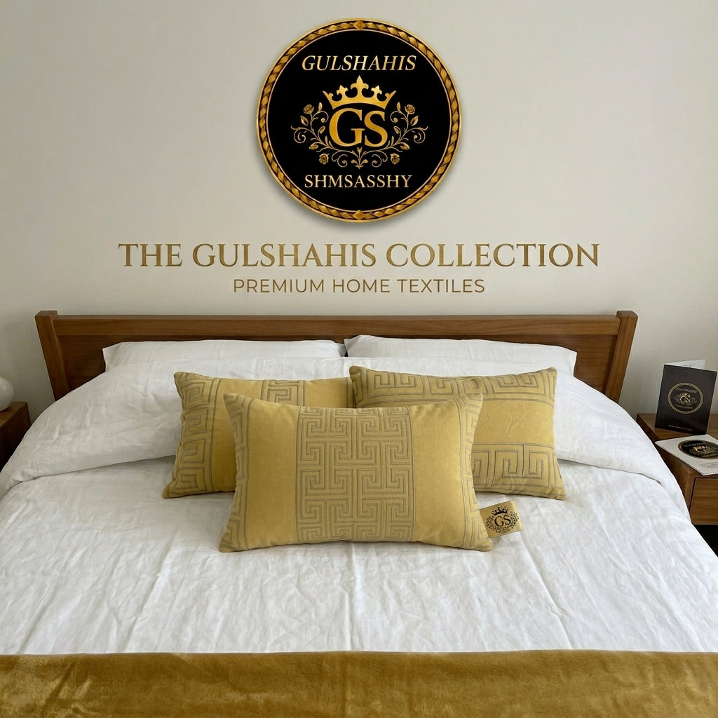 Set of 3 Embroidered Cushion Cover Set 3