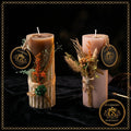 Set of 2 Pampas Grass Candle Set