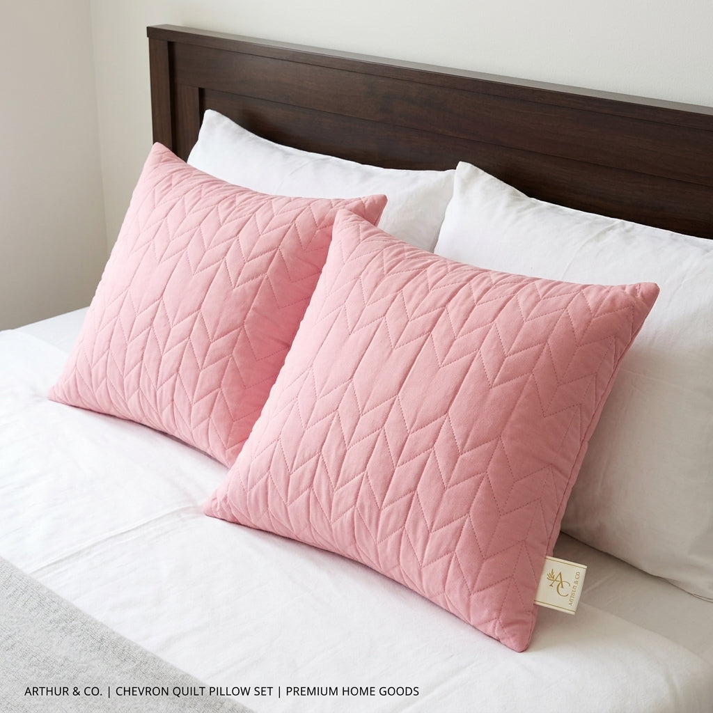 Set of 2 Quilted Cushion Cover Set 5