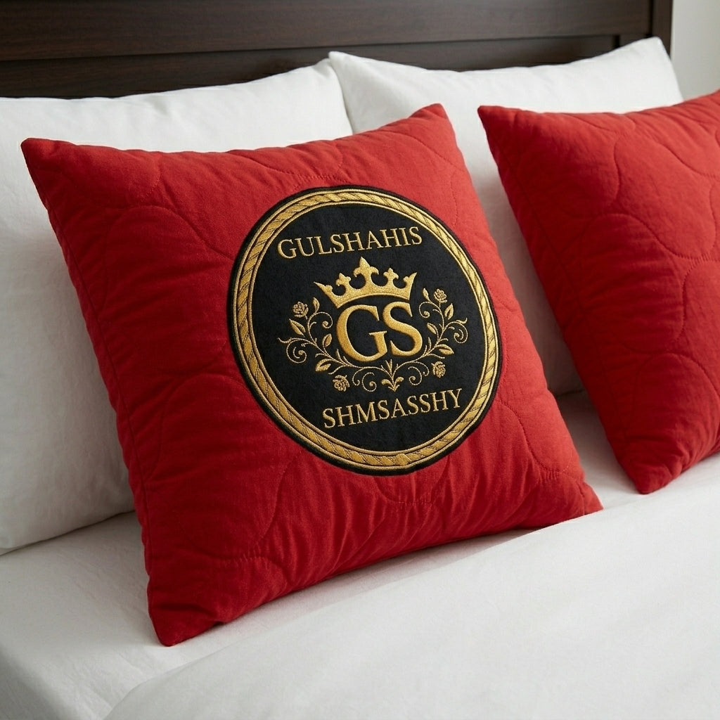 Set of 2 Quilted Cushion Cover
